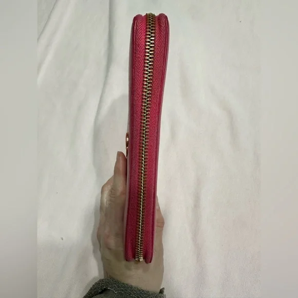 Gucci GG Marmont Zip Around wallet- Fuchsia Pink - Picture 5 of 13